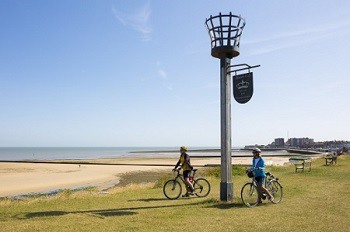 Cycling at Minnis Bay