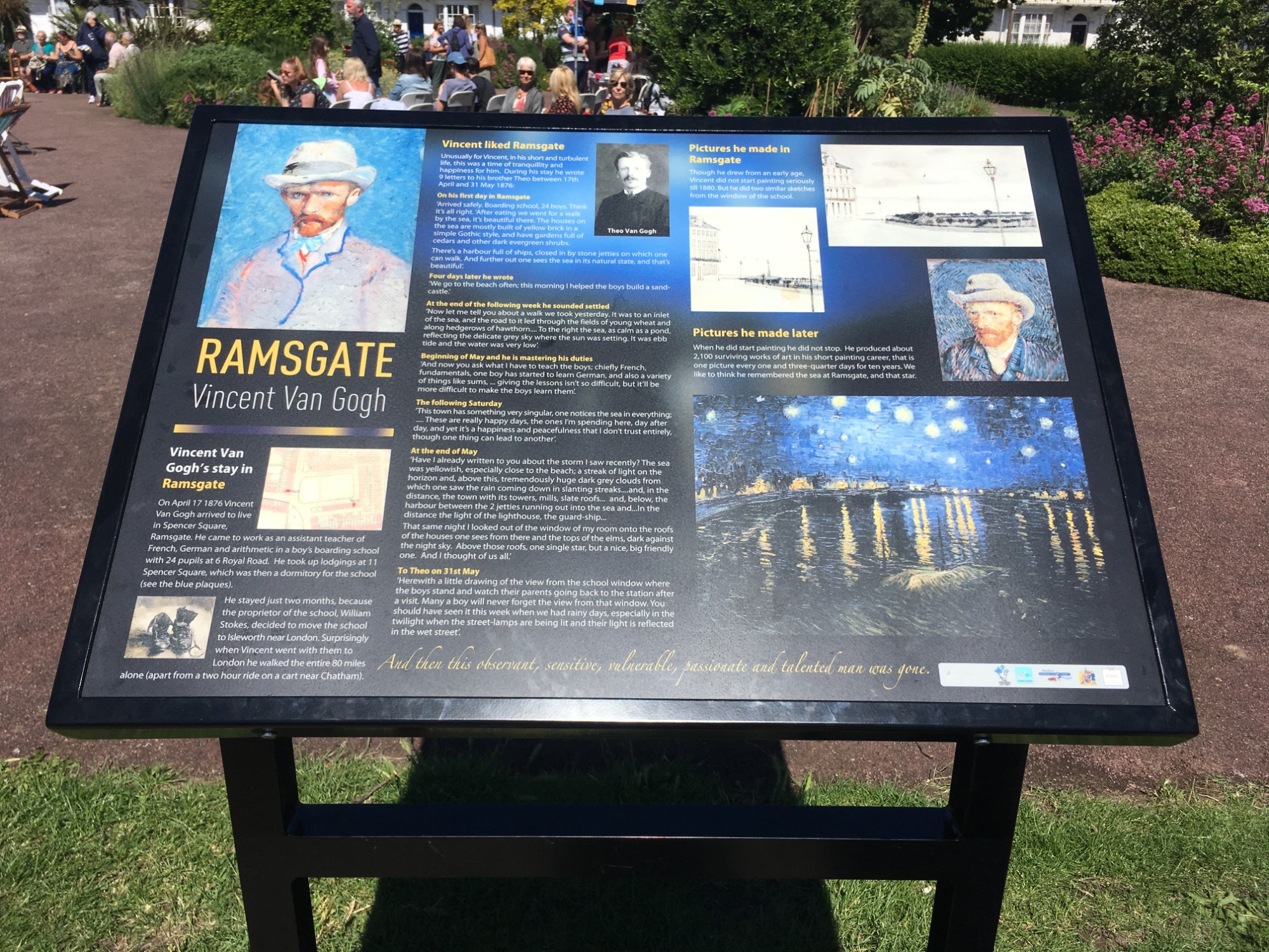 Van Gogh Board. Credit Diane Harvey White